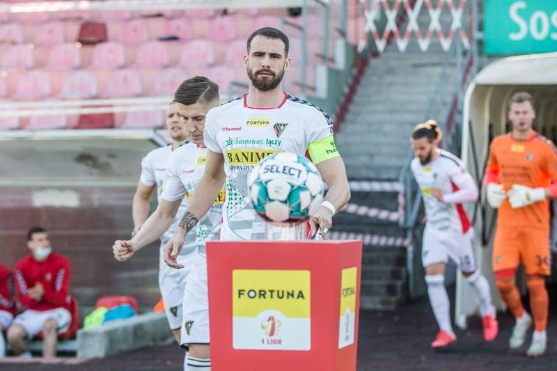 Football. Fortuna I Liga. Zaglebie Sosnowiec - Arka Gdynia. 28.04.2021