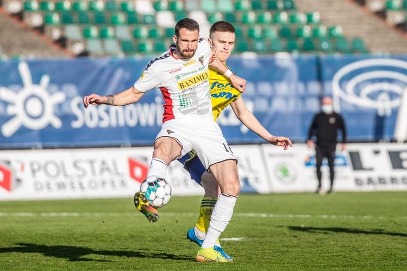 Football. Fortuna I Liga. Zaglebie Sosnowiec - Arka Gdynia. 28.04.2021