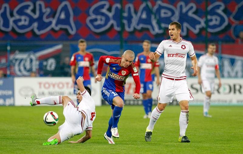 Football. T-Mobile Ekstraklasa. Piast Gliwice - Wisla Krakow. 28.11.2014