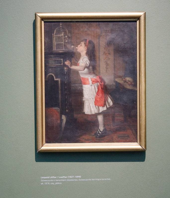 Girl with a Canary. Leopold Loffler. 15.10.2015