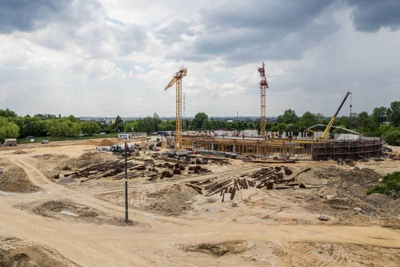 Football. Zaglebiowski Park Sportowy. Construction. 09.06.2021