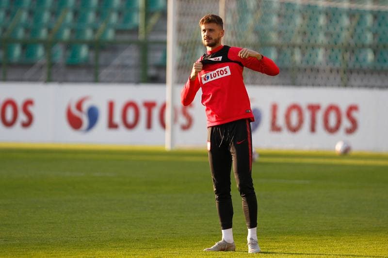 Football. Poland national team. Training. 09.10.2018
