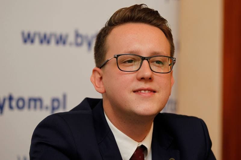 Football. Polonia Bytom. Press Conference. 17.10.2018