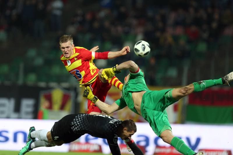Football. Lotto Ekstraklasa. Zaglebie Sosnowiec - Jagiellonia Bialystok. 05.11.2018