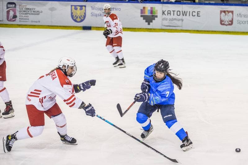 Ice Hockey. Women's World Championship Division 1B. Poland - Kazakhstan. 08.04.2022