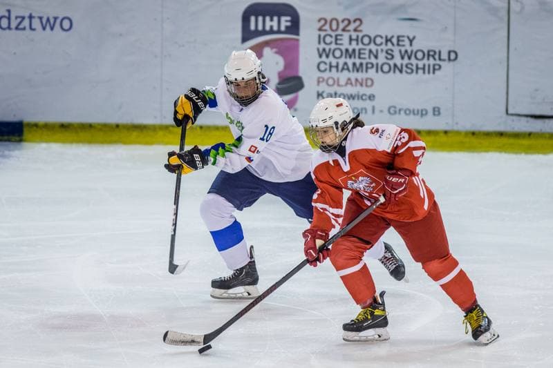 Ice Hockey. Women's World Championship Division 1B. Poland - Slovenia. 09.04.2022