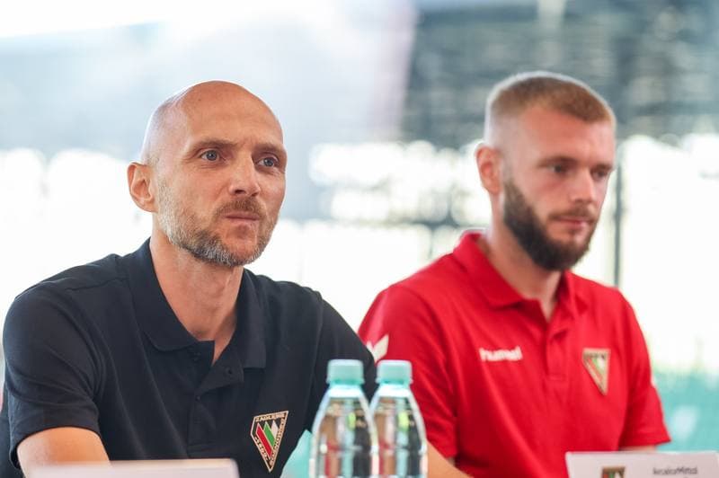 Football. Zaglebie Sosnowiec. Press Conference. 25.08.2023
