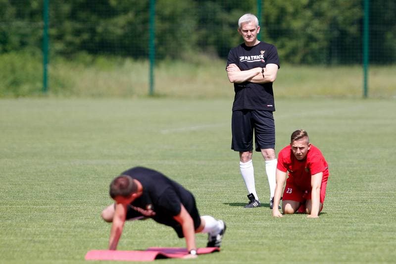 Football. Zaglebie Sosnowiec. Training. 22.06.2016