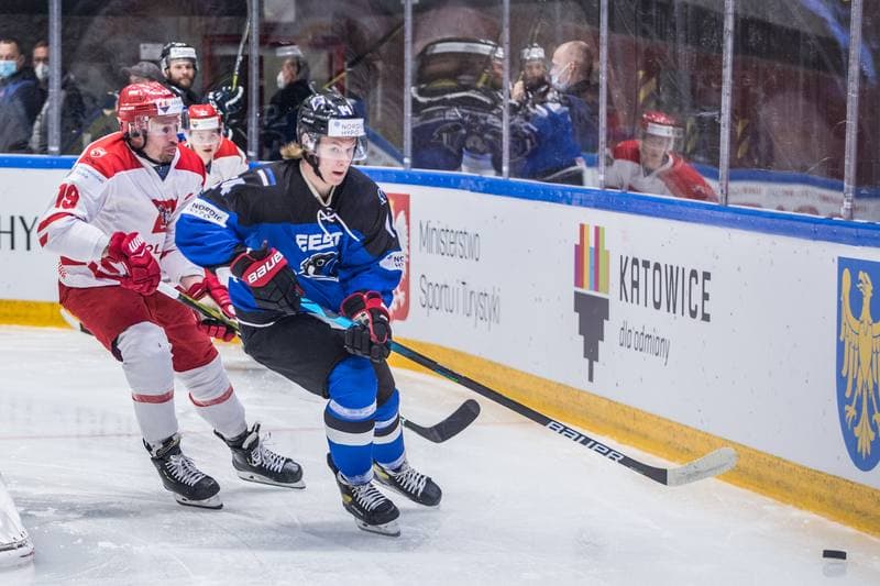 Ice Hockey. World Championship Division 1 Group B. Poland - Estonia. 26.04.2022