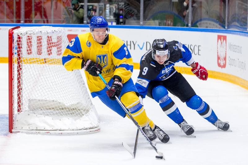 Ice Hockey. World Championship Division 1 Group B. Estonia - Ukraine. 01.05.2022