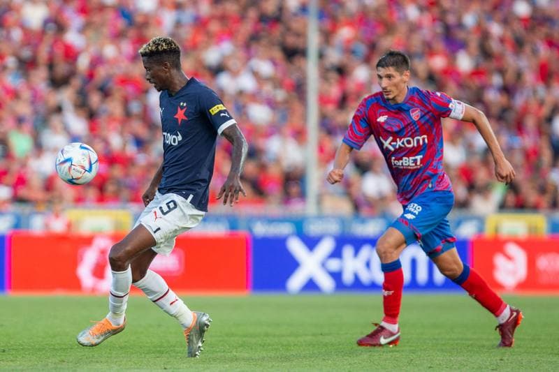 Football. UEFA Conference League. Rakow Czestochowa - Slavia Prague. 18.08.2022