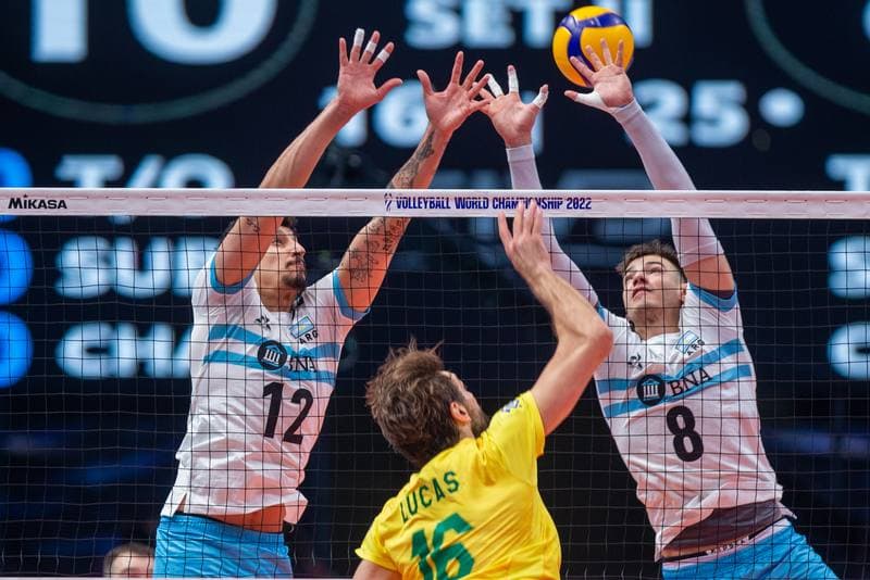 Volleyball. FIVB Men's World Championship. Argentina - Brazil. 08.09.2022