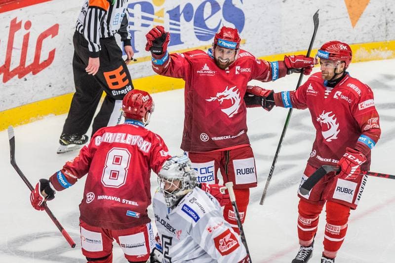 Ice Hockey. Tipsport Extraliga. Ocelari Trinec - Energie Karlovy Vary. 21.02.2022
