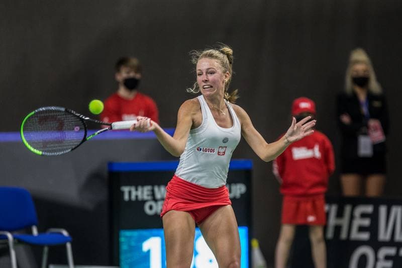 Tennis. Billie Jean King Cup. Poland - Brazil. 16.04.2021
