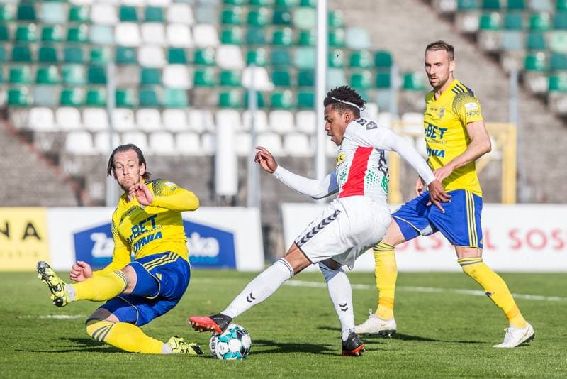 Football. Fortuna I Liga. Zaglebie Sosnowiec - Arka Gdynia. 28.04.2021