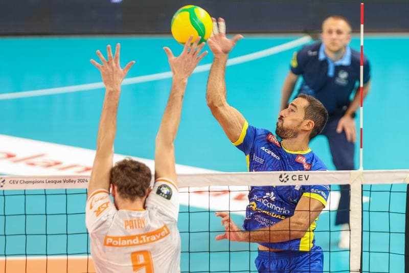 Volleyball. CEV Champions League. Jastrzebski Wegiel - Guaguas Las Palmas. 22.11.2023