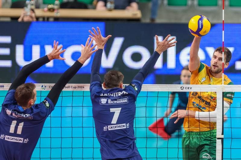 Volleyball. CEV Volleyball Cup. Aluron CMC Warta Zawiercie - Hebar Pazardzhik. 23.11.2023