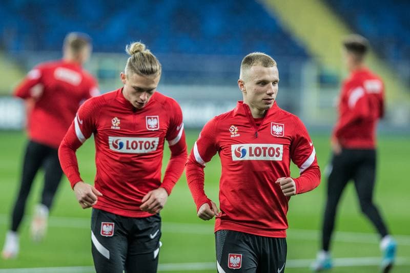 Football. Poland national team. Training. 21.03.2022