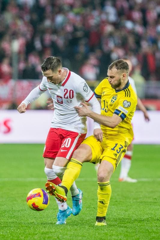 Football. FIFA World Cup Qualifiers. Poland - Sweden. 29.03.2022