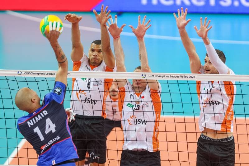 Volleyball. CEV Champions League. Jastrzebski Wegiel - Halbank Ankara. 04.05.2023