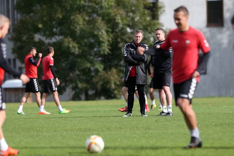 Football. GKS Tychy. Training. 11.10.2017