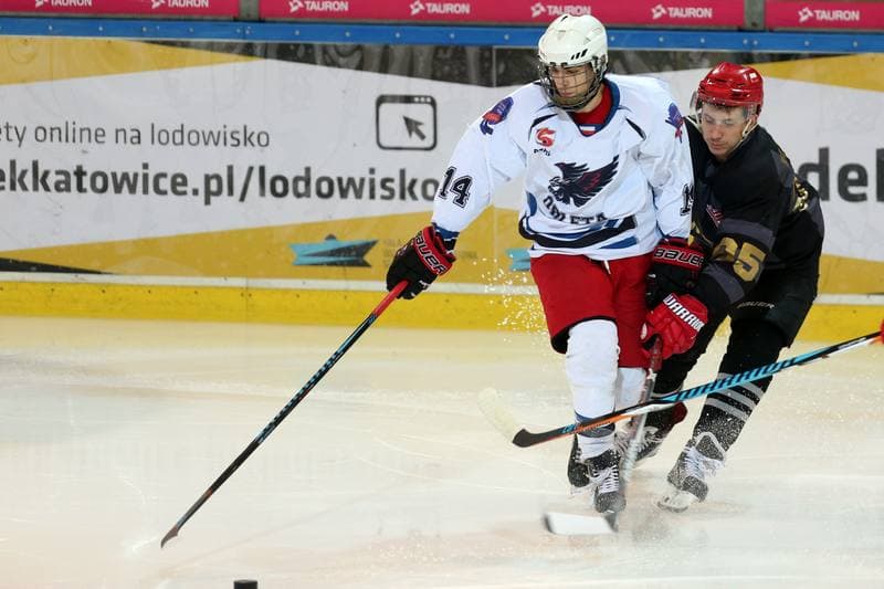Ice Hockey. Polska Hokej Liga. SMS PZHL Katowice - Comarch Cracovia Krakow. 15.10.2017