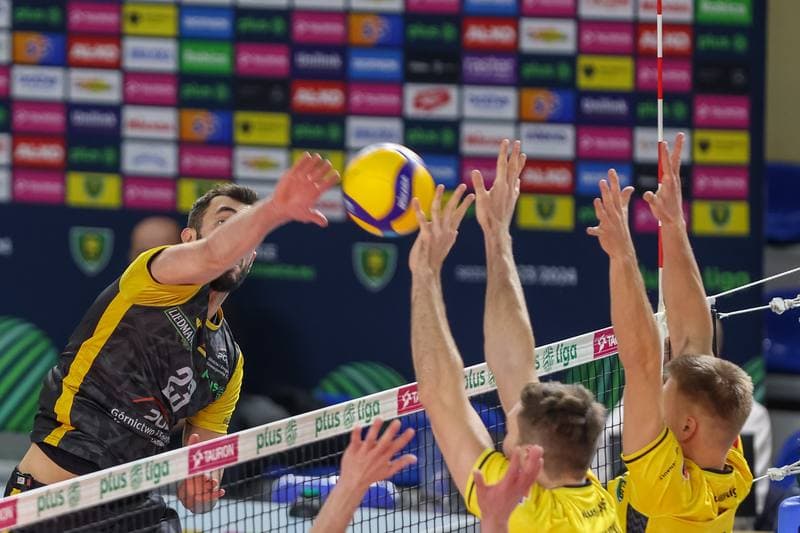Volleyball. PlusLiga. GKS Katowice - PGE Giek Skra Belchatow. 09.12.2023
