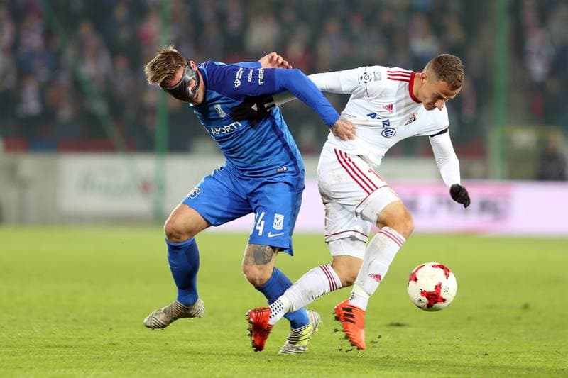 Football. Lotto Ekstraklasa. Gornik Zabrze - Lech Poznan. 04.11.2017