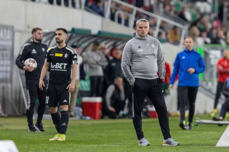 Football. Fortuna I Liga. Zaglebie Sosnowiec - LKS Lodz. 28.04.2023