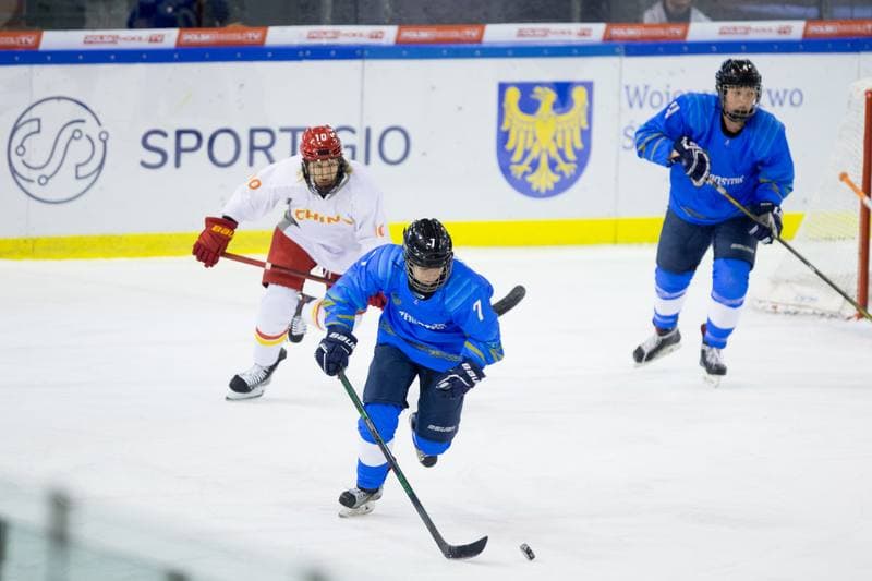 Ice Hockey. Women's World Championship Division 1B. China - Kazakhstan. 12.04.2022