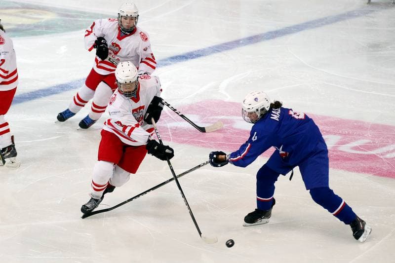 Ice Hockey. Women's U18 World Championship Division 1B. Poland - France. 11.01.2018