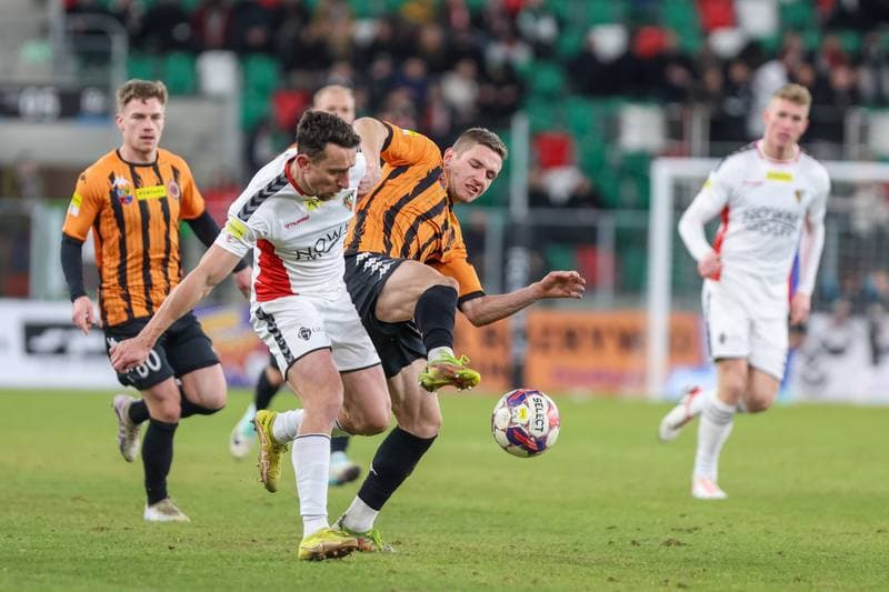 Football. Fortuna I Liga. Zaglebie Sosnowiec - Chrobry Glogow. 19.12.2023