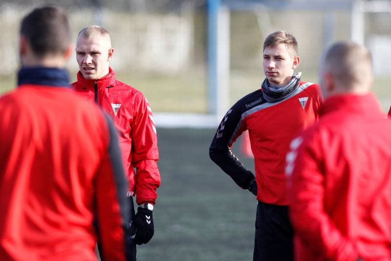 Football. GKS Tychy. Training. 18.01.2018
