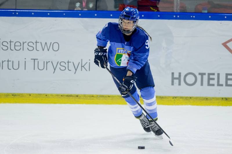 Ice Hockey. Women's World Championship Division 1 Group B. Italy - Korea. 14.04.2022