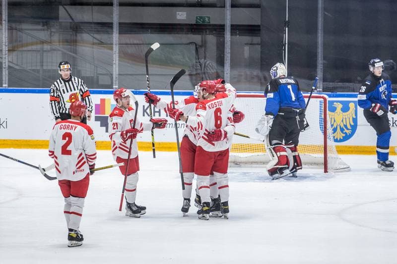 Ice Hockey. World Championship Division 1 Group B. Poland - Estonia. 26.04.2022