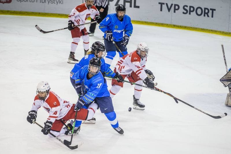 Ice Hockey. Women's World Championship Division 1B. Poland - Kazakhstan. 08.04.2022