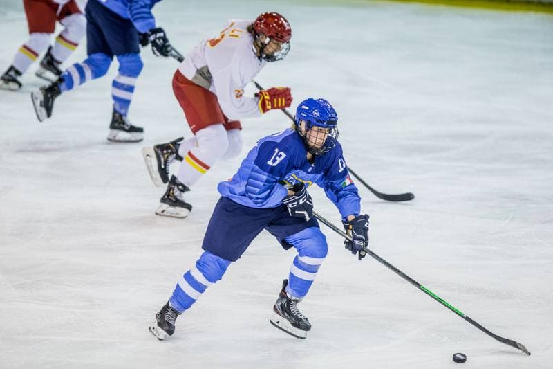 Ice Hockey. Women's World Championship Division 1 Group B. Italy - China. 09.04.2022