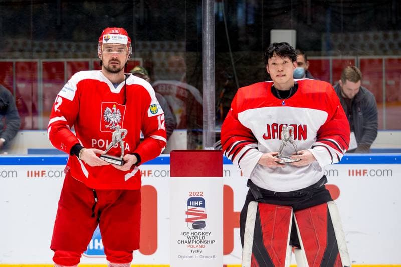 Ice Hockey. World Championship Division 1 Group B. Poland - Japan. 01.05.2022