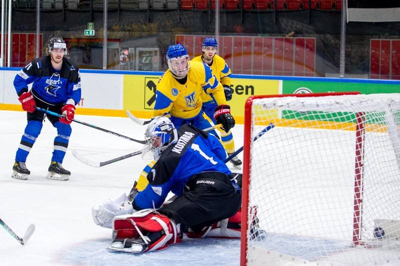 Ice Hockey. World Championship Division 1 Group B. Estonia - Ukraine. 01.05.2022
