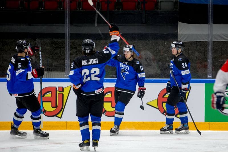 Ice Hockey. World Championship Division 1 Group B. Estonia - Serbia. 30.04.2022