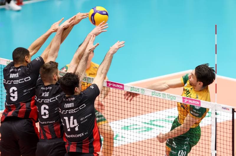 Volleyball. PlusLiga. Aluron CMC Warta Zawiercie - Asseco Resovia Rzeszow. 25.01.2024