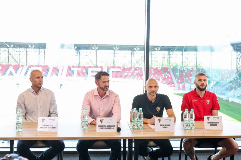 Football. Zaglebie Sosnowiec. Press Conference. 25.08.2023