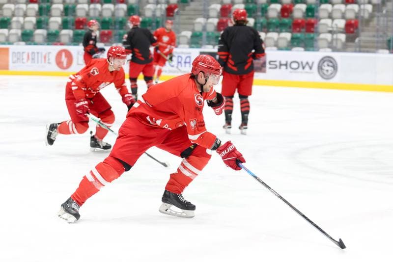 Ice Hockey. Poland national team. Training. 03.02.2024