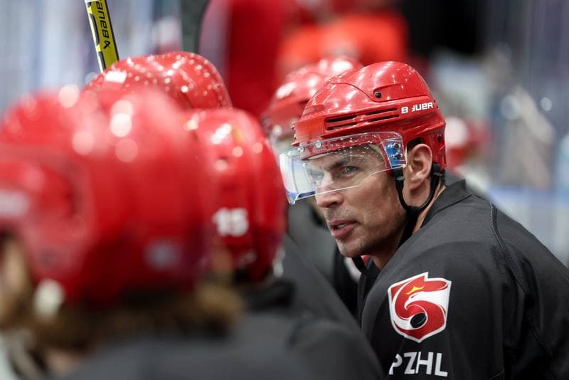 Ice Hockey. Poland national team. Training. 04.02.2024