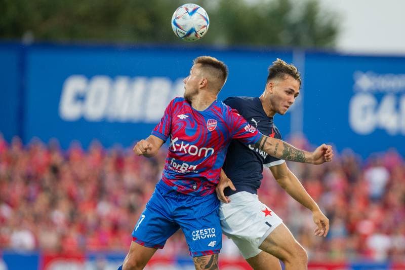 Football. UEFA Conference League. Rakow Czestochowa - Slavia Prague. 18.08.2022