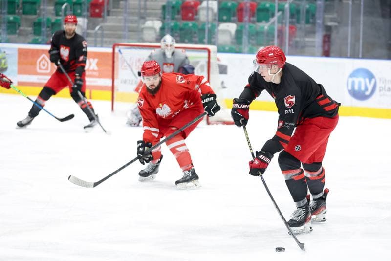 Ice Hockey. Poland national team. Training. 04.02.2024