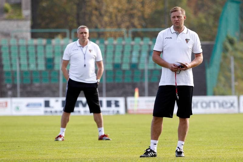 Football. Zaglebie Sosnowiec. Training. 16.10.2018