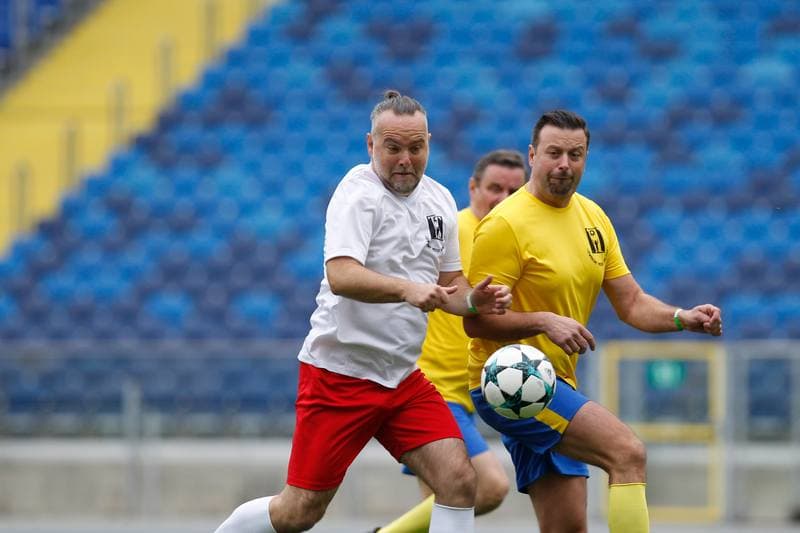 Football. Charity Match. Politicians - Journalists. 27.10.2018