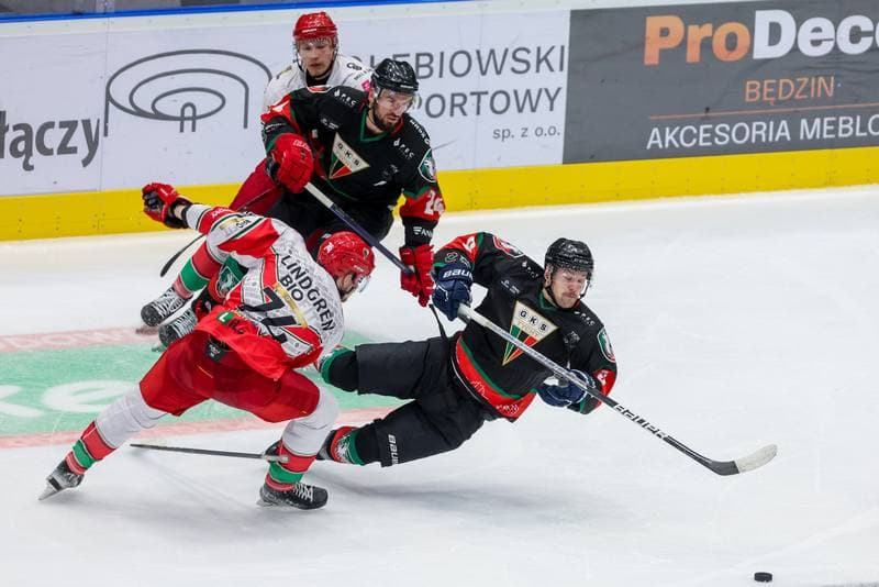 Ice Hockey. Tauron Hokej Liga. Zaglebie Sosnowiec - GKS Tychy. 06.10.2023