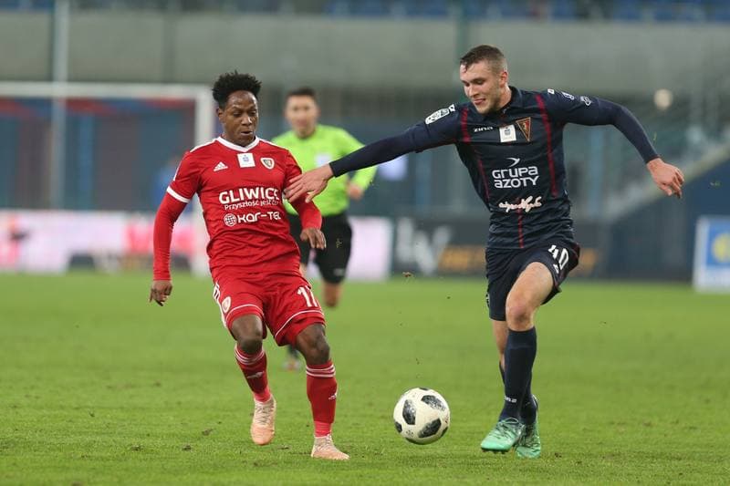 Football. Lotto Ekstraklasa. Piast Gliwice - Pogon Szczecin. 03.12.2018